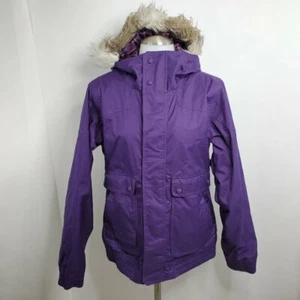 Burton Da Nang Dryride Mantel M lila Fell Winter Ski Parka Jacke Snowboard Kapuze - Bild 1 von 5