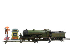 Extremely Scarce Large Bing "GNR Ivatt Atlantic" 1-Gauge  Locomotive & station