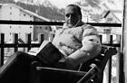 Jacques Chirac on holidays in Auron Old Historic Photo 1