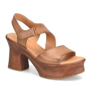Kork-Ease CANTAL Wedge Platform Sandals | Sz 9, Brown NEW $150 - Picture 1 of 13