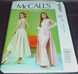 1955 Pullover Archive Vintage Abend klassisches Kleid Kostüm Schnittmuster 6-14 LARP - Bild 1 von 3