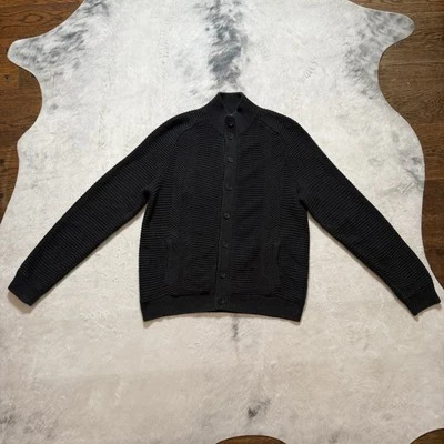 Suéter Calvin Klein Para Hombre Talla XL Gris Tejido con Cable Cárdigan con Botones Papá Foto 1 de 4