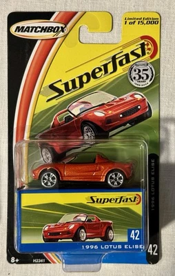 2004 Matchbox Superfast 35 Years No42 1996 Lotus Elise Red MOC - Image 1 of 3