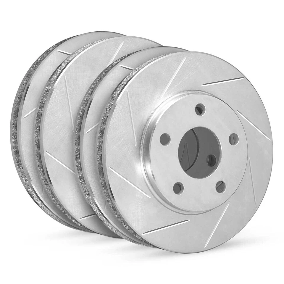 For Cadillac DeVille 05 R1 Concepts Slotted Front & Rear Brake Rotor Set Foto 1 de 2