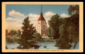 Postcard Epworth Church, Wade Park, Cleveland, OH - Picture 1 of 2