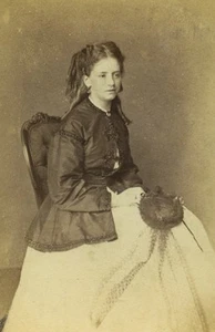 Vereinigtes Königreich London Frau Portrait alt CDV John Watkins Foto 1880 - Bild 1 von 3