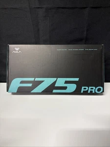 AULA F75 Pro White Gradient Blue Star Star Vector Switch Mechanical Keyboard 2C4 - Picture 1 of 7