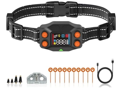 GPS Wireless Dog Fence, GPS Dog Collar Fence System, Adjustable 25-999 Yards ... - Image 1 of 4