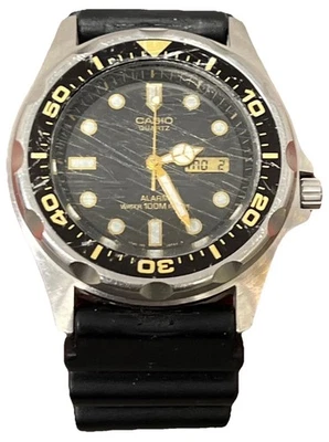 Vintage Casio MMA-200w 343  100M Divers Ana-Digi Men's  Watch New Battery READ - image 1 of 4