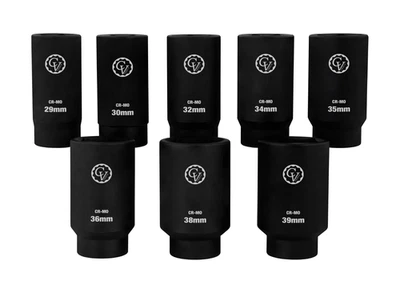 Cal Van Tools 966CV 8 PC, 1/2″ DR. Axle Nut Socket Set, 6-PT - Image 1 of 4