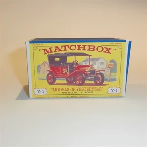 Matchbox Lesney Yesteryear 1 b 1911 Model T Ford E1 Style Repro Box - Picture 1 of 5