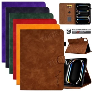 Tablet Leather Case Cover For iPad 11/10/9/8/7/6/5th Air 11" M3  6 5 4th Mini 6 - Picture 1 of 72