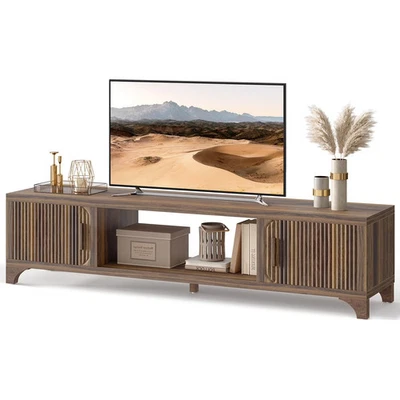 Vebreda 58 Inch Modern TV Stand for 55"/65" TVs Mid-Century Entertainment Center - Изображение 1 из 4