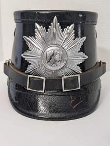 Vintage Hans Römer Fiber Tschako Hat Neu-Ulm German Police Military Shako - Picture 1 of 8