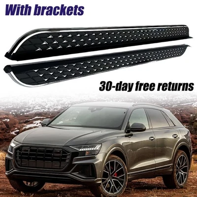 2Pcs Running Boards Nerf Bars Side Steps Fits for Audi Q8 2019-2020 - Image 1 of 4