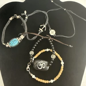 Lot Of 5 Alternative Bracelets Wiccan Mystic (lot#38) - Picture 1 of 6