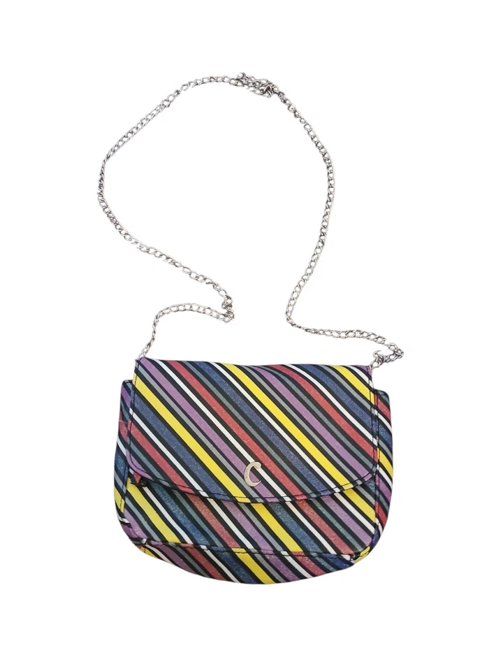 Colorido Arco Iris Rayas Circo Sam Edelman Bandolera Cartera Cadena Correa Foto 1 de 4