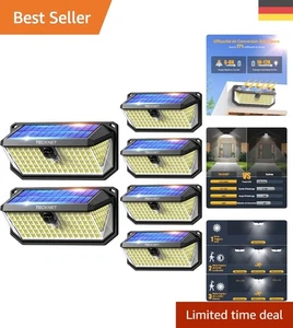 LED Solarleuchte für Außen, 416 LEDs, 300° Beleuchtung, mit PIR Bewegungsmelder - Bild 1 von 9