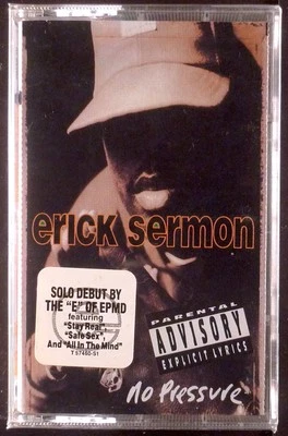 Erick Sermon – No Pressure CASSETTE RUSH HIP HOP RAP 1993 SEALED OOP - Image 1 of 3