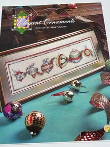 Elegant Ornaments Mike Vickery Counted Cross Stitch Pattern Book Pages - Picture 1 of 4