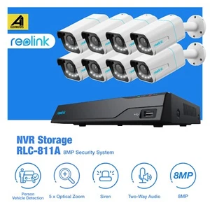 Reolink 8MP PoE IP Security Camera Outdoor NightVision Home Surveillance RLC811A - Picture 1 of 26