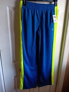 Mambo sweat Athletic Sport boys L 14 16 Blue track Fitness elastic waist Pants - Picture 1 of 7