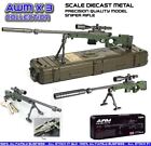 Diecast Model Gun Sniper Rifle AWM Collection x 3 Military Gun Collector Army