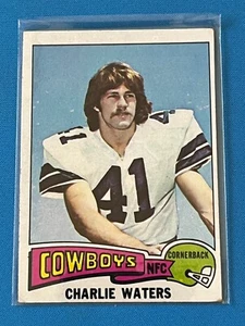 Tarjeta de novato 1975 Charlie Waters Topps #59 Dalls Cowboys Ex J34 - Imagen 1 de 2
