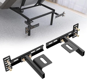 Headboard Brackets for Metal Bed Frame Adjustable Brackets for Headboard with Fo - Picture 1 of 9