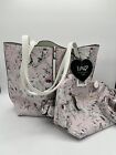 Imoshion Vegan Leather  Tote  Bag W/ Bag  Inside Flower Print New With Tags