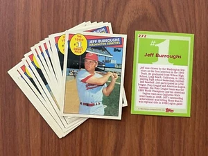 1985 Topps TIFFANY Set (15) JEFF BURROUGHS 1969 #1 DRAFT PICK #272 cards LOT NM+ - Picture 1 of 1