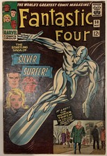 (1966) FANTASTIC FOUR #50! 3rd SILVER SURFER & GALACTUS! 1ST WYATT WINGFOOT!