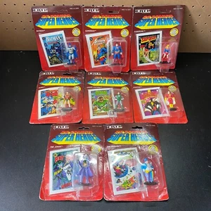 DC Comics Super Heroes Diecast Figures By ERTL Set (8) Superman Batman 1990 - Picture 1 of 18
