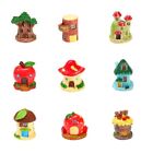 Miniature Tree House Figurines 9pcs/set Crafts Photo Decoration
