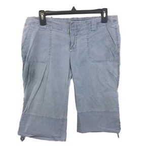 Pantaloncini corti donna blu in tela Old Navy elasticizzati taglia regular 10 con 4 tasche - Foto 1 di 9