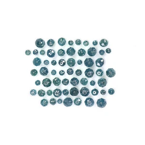 Natural Loose Bead Cut Diamond 1.50 to 3.50 MM Blue Color Diamond 20 PCS Lot Q50 - Picture 1 of 10