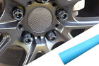 4x Alloy Wheels Rims Hubs Lid Design Foil Light Blue Matte for Many Vehicles