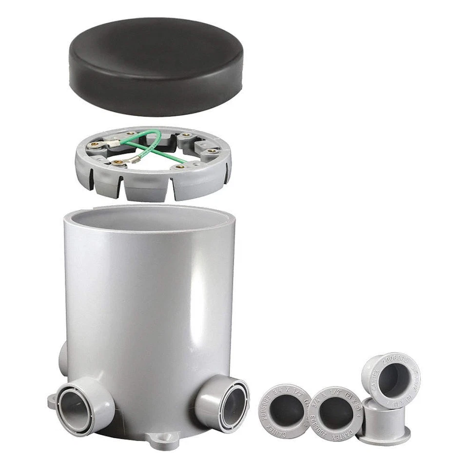 Base de caja de piso CANTEX 5133760, PVC, redonda, 90,0 cu. in. 4FYV6 Foto 1 de 1