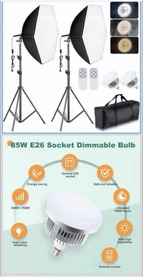 Torjim Softbox Lighting Kit - 30"X30" Professional Photography Lighting for Film - Image 1 of 3