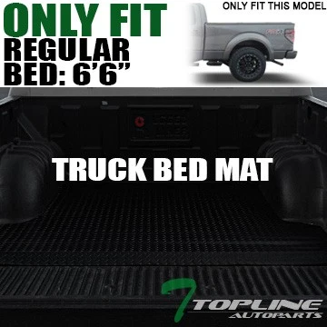 TLAPS For 2015-2024 Ford F150 6.5 Ft Rubber Truck Bed Trunk Mat Liners - Black — 第 1/2 张图片