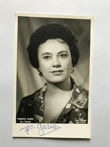 Autograph FRANCOISE GARNER-Soprano-Opera FRANCE-handsigned-Vintage-70ies - Picture 1 of 2