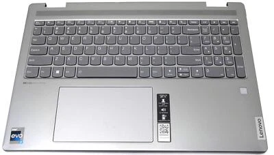 Lenovo Yoga 7-161AH7 Palmrest Touchpad with Keyboard Silver 5CB1J03930 - Image 1 of 4