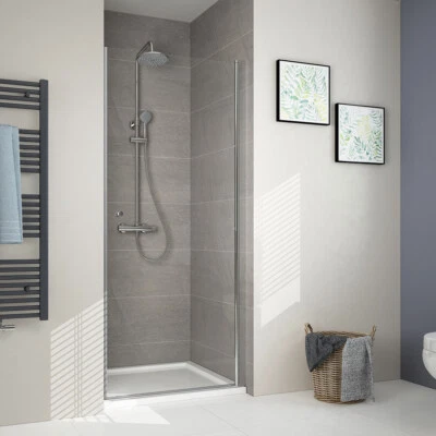 Duschwand Schwingtür Dusche Glastür 75/80/90 cm Duschkabine Pendeltür Nano Glas - Bild 1 von 4