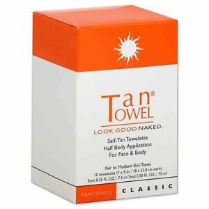 Tan Towel Half Body Classic - 10 Pack