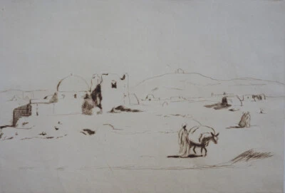 Arabische Landschaft Emil Orlik 1915 - Bild 1 von 4