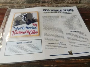 Willabee Ward 1938 WORLD SERIES NEW YORK YANKEES vs Chicago Cubs Baseball Patch - Picture 1 of 4