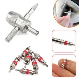 7Pcs Tyre Valve Core With Remover Tool Schrader Valves For Car or RepairNEW S2G1 - Picture 1 of 12