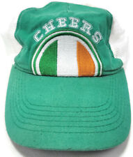 Vintage CHEERS Saint Patrick's Irish Drinking Whiskey Beer Trucker Mesh Golf Hat