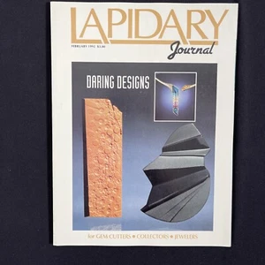 Lapidary Journal Feb 1992 Gem Cutting Jewelry Magazine Rockhound Collectors VTG - Picture 1 of 12