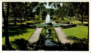 Postal cromada Kellogg's Cereal Park Fountain Battle Creek Michigan MI UNP - Imagen 1 de 2